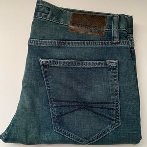 Express Slim Fit Rocco Jean, Blue Size 32x32